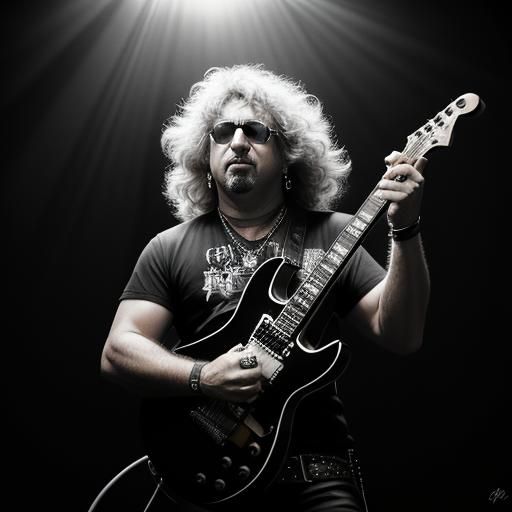 Rockstar Iconic Portrait in Moody Studio Lighting