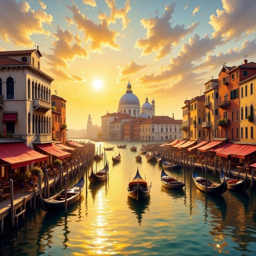 Venice Oil Painting in Style of Old Masters