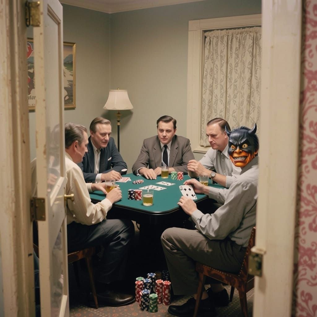 "Why did you invite Lucifer?  You know he cheats..."