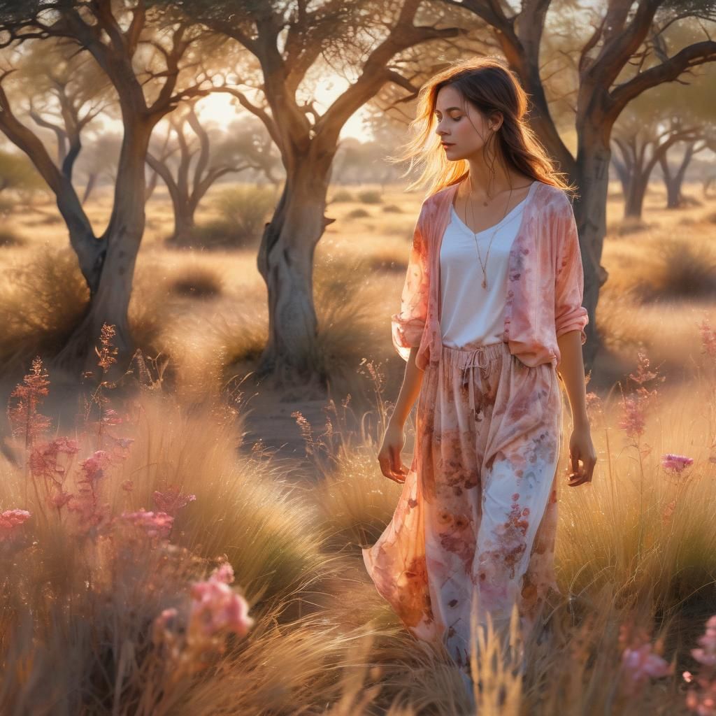 Rose Lorens, Africa. Aquarelle