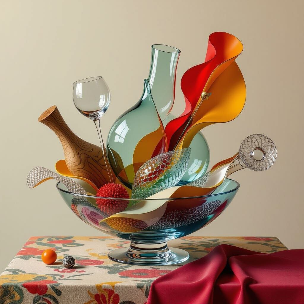 Surreal Food Dish Made of Unexpected Materials