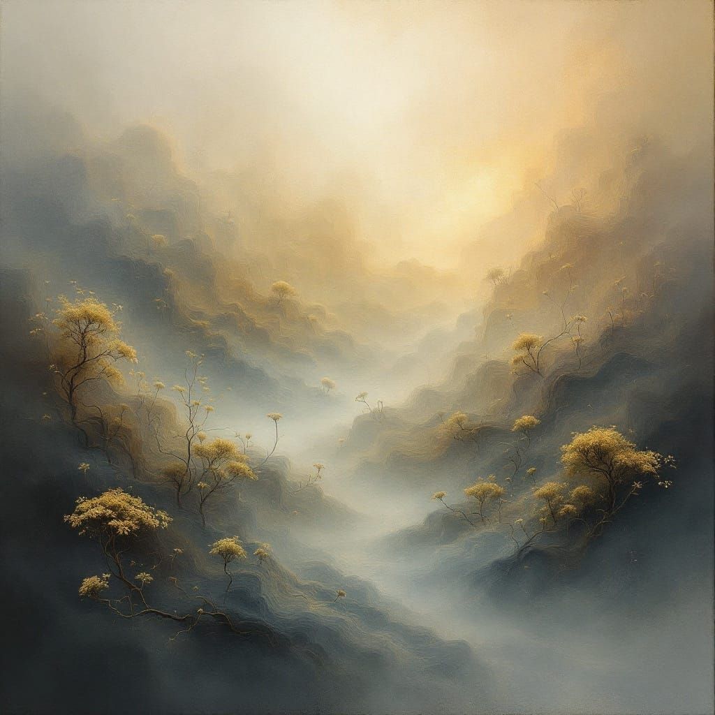 Dreamlike Vortex in Earthy Tones