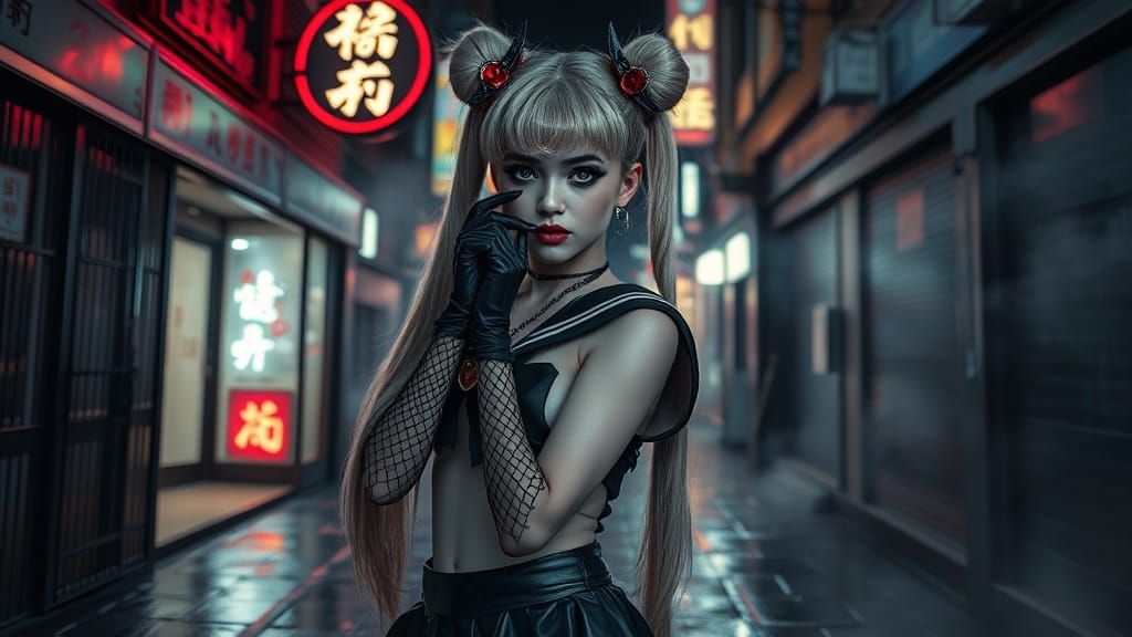 Sailor Moon as a Dark Gothic Magical Girl