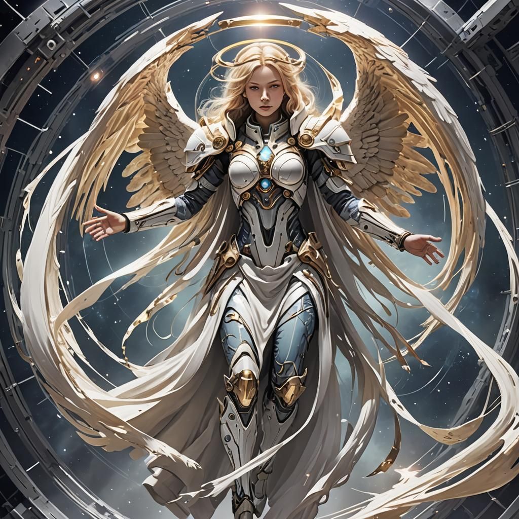 Angel Warping Through Space