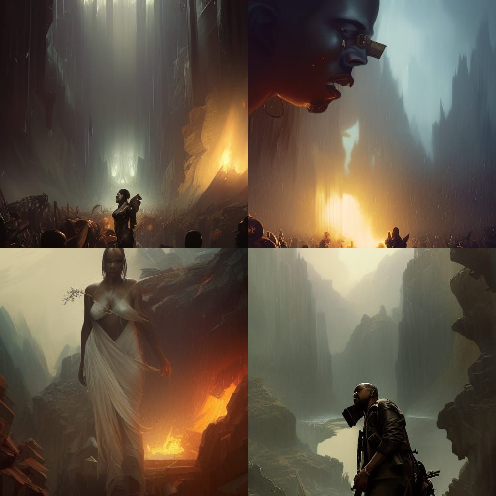Kanye West War: Dark Fantasy Concept Art