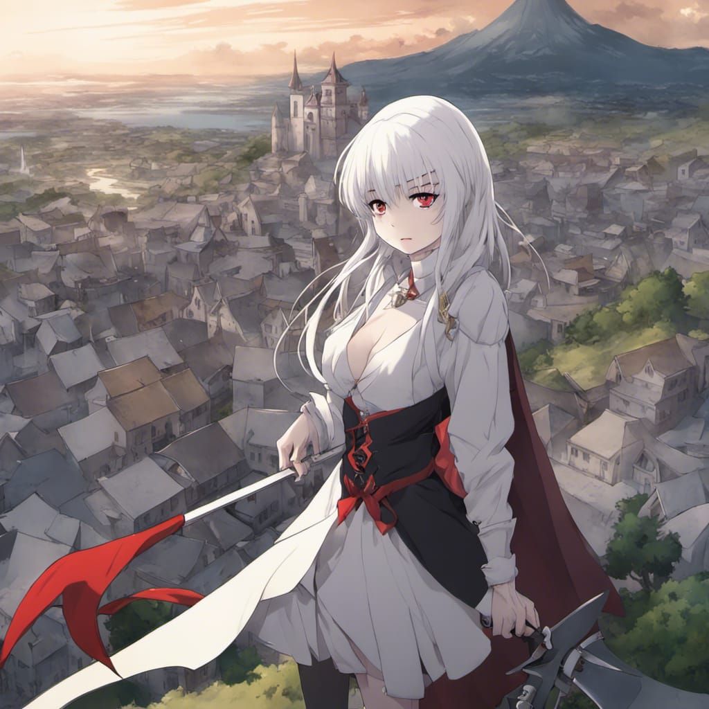 Vampire Girl Scythe Anime Key Visual