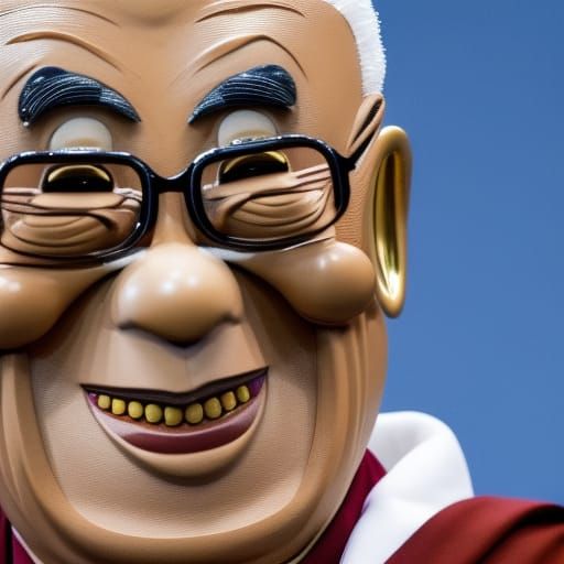 Dalai Lama as a Muppet Character