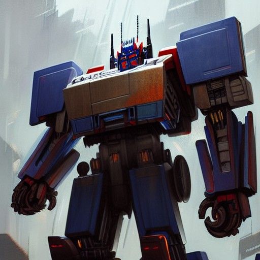 Optimus Prime Hyperdetailed Digital Art