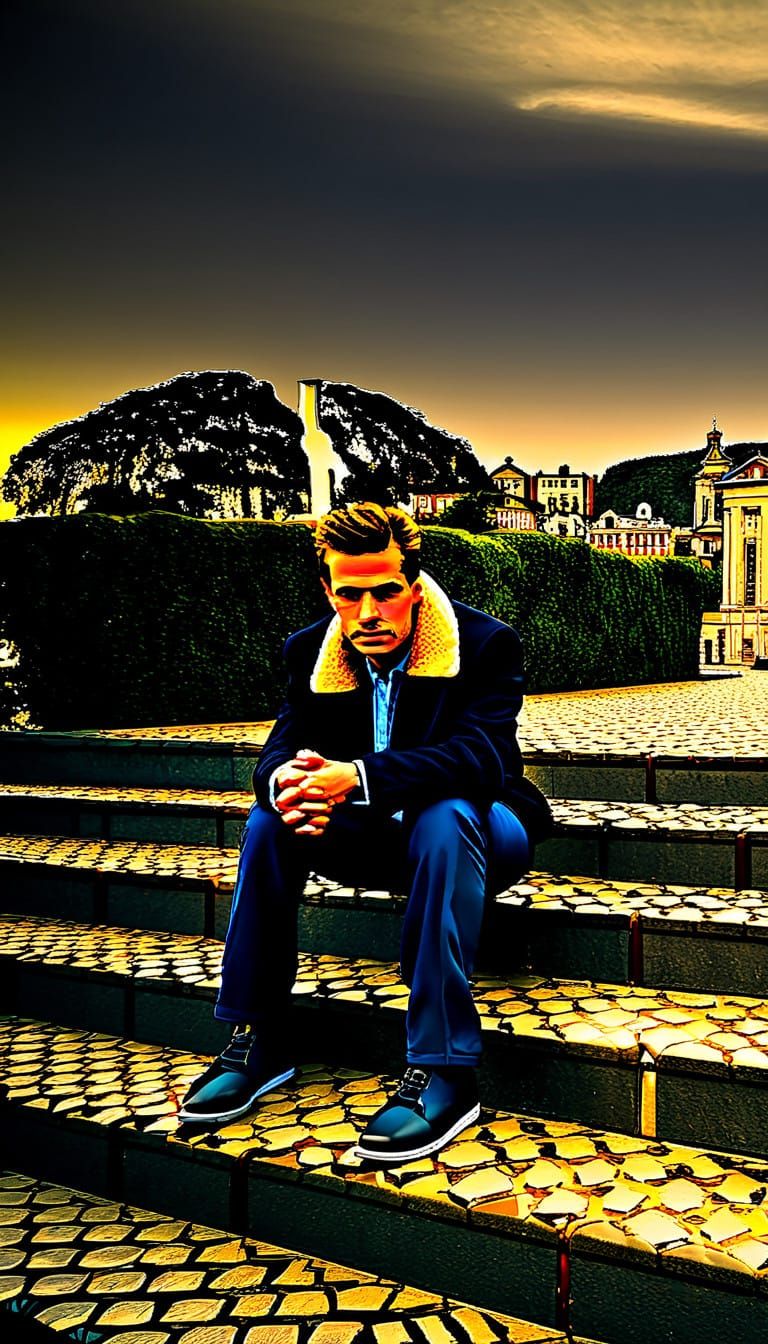 Ethereal Monumental Structure in a Futuristic Landscape