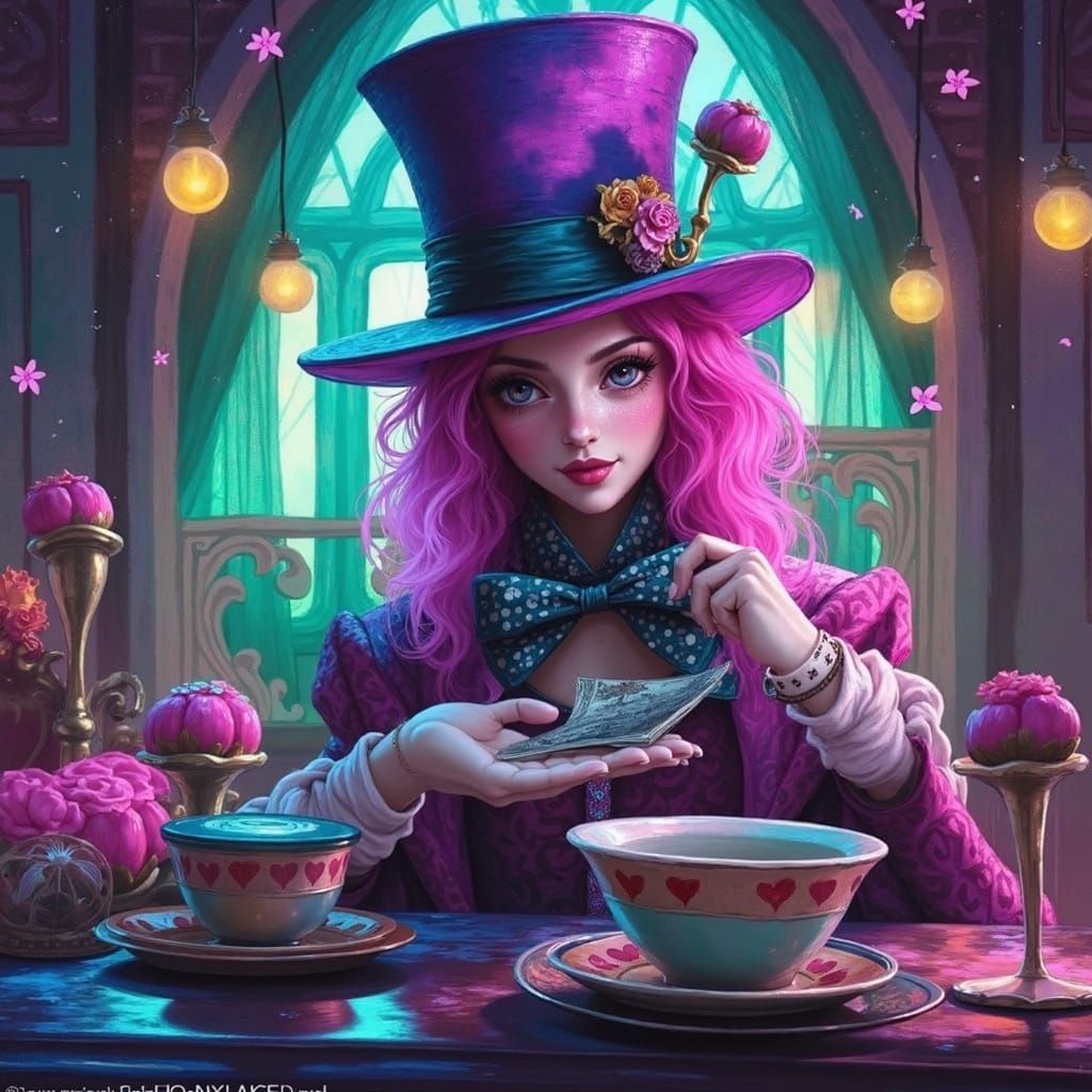 A Young Woman Blows a Kiss