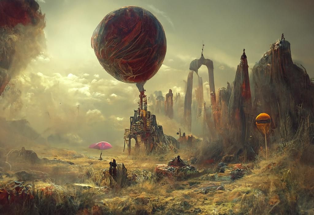 Epic Medieval Hot Air Balloon Scene?
