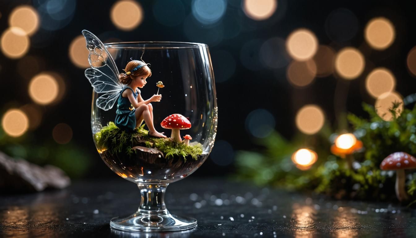 Fairy in Glass: Close-up Photography