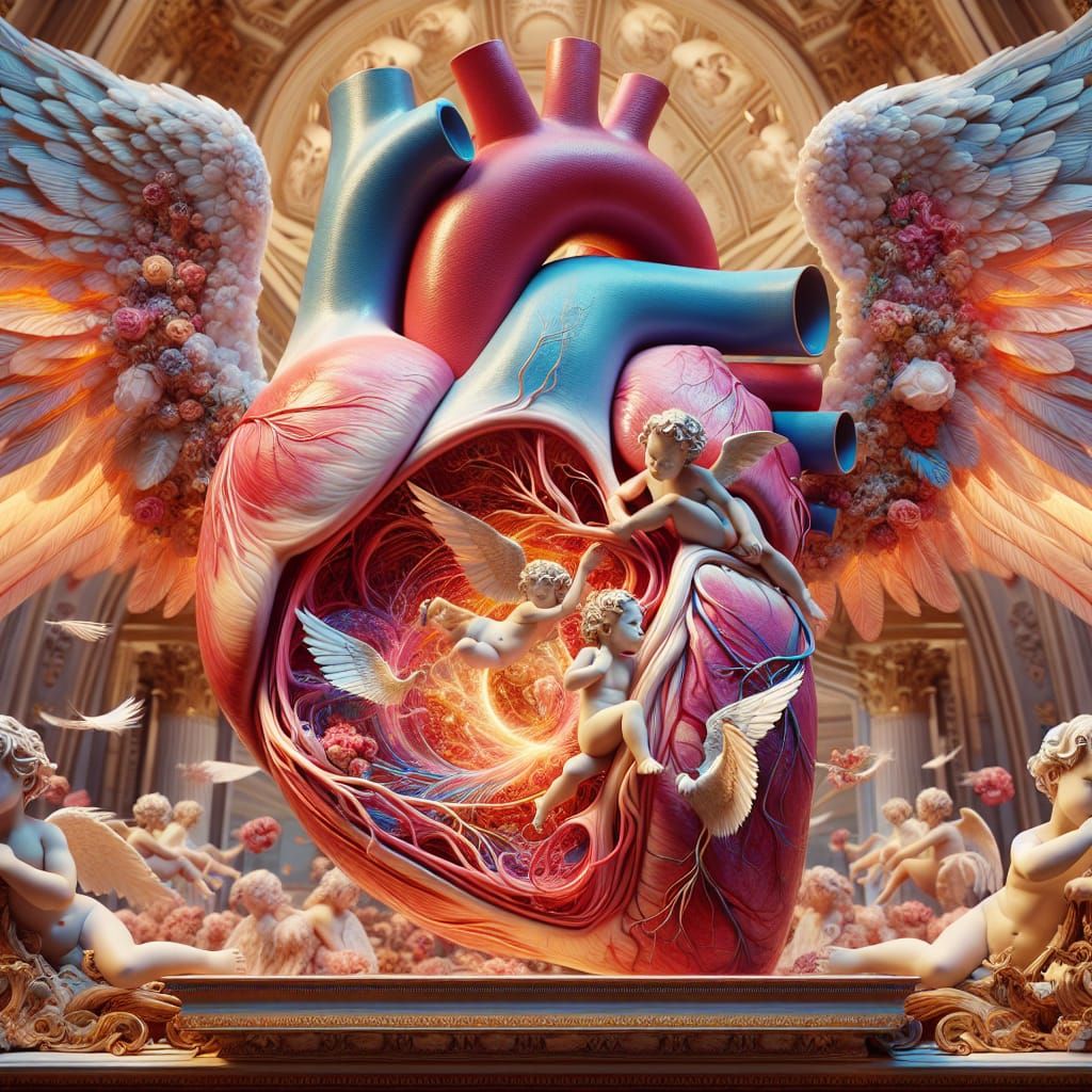 A Heart Filled with Cherubic Love and Beauty