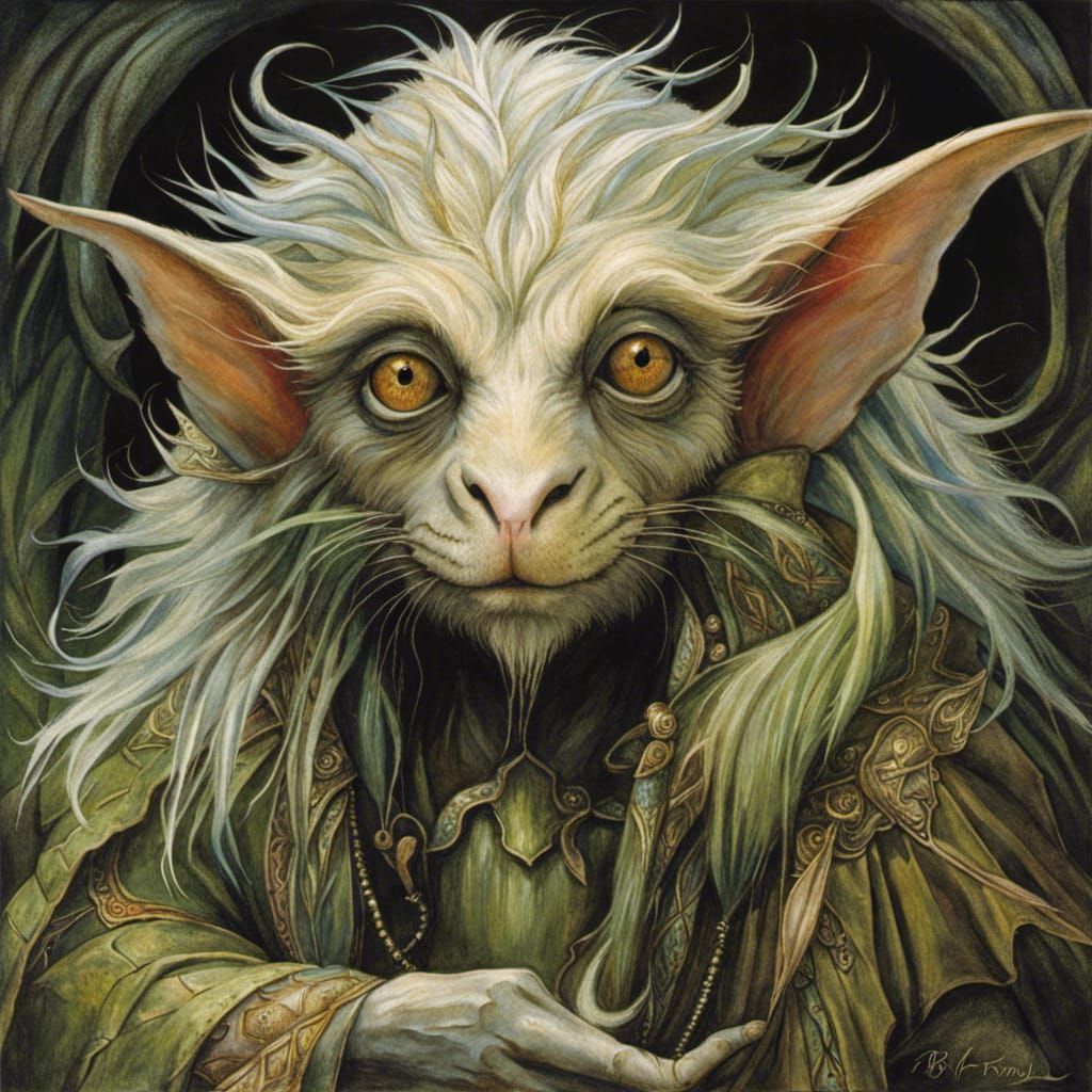 Anthropomorphic Creature Portrait in Fantasy Style
