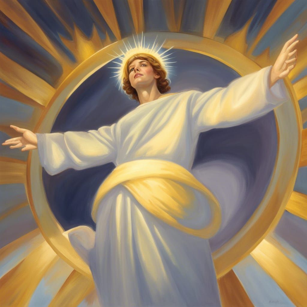 Heavenly Sunshine Beams Through Clouds: A Divine Vision