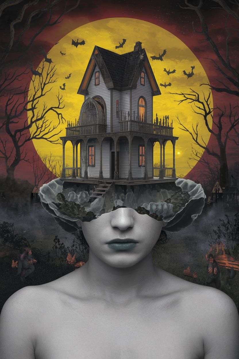 Haunted Mind: Celestialpunk Album Cover Art