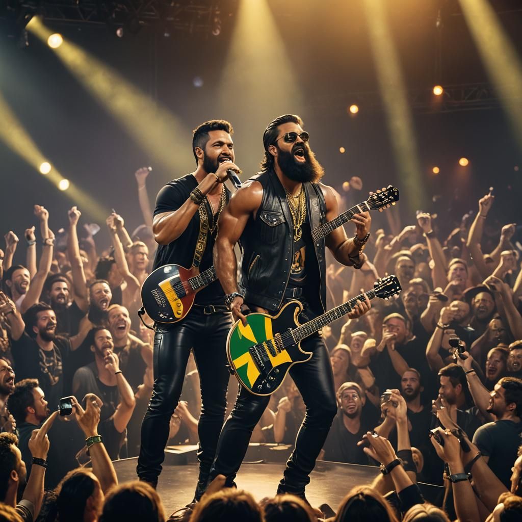 Brazilian Vocalists in Rio: Hyperrealistic Concert Photo