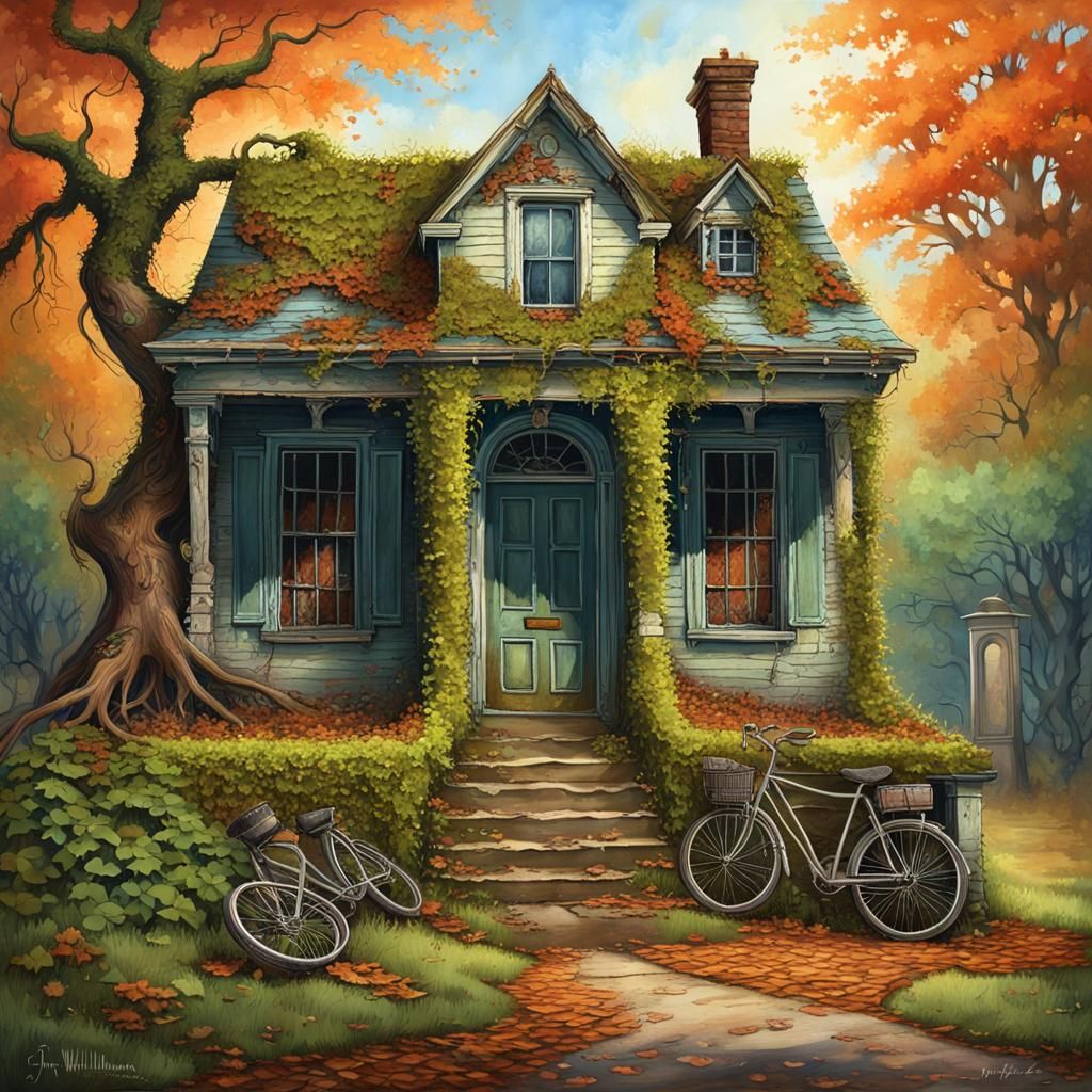 A long-forgotten and abandoned house