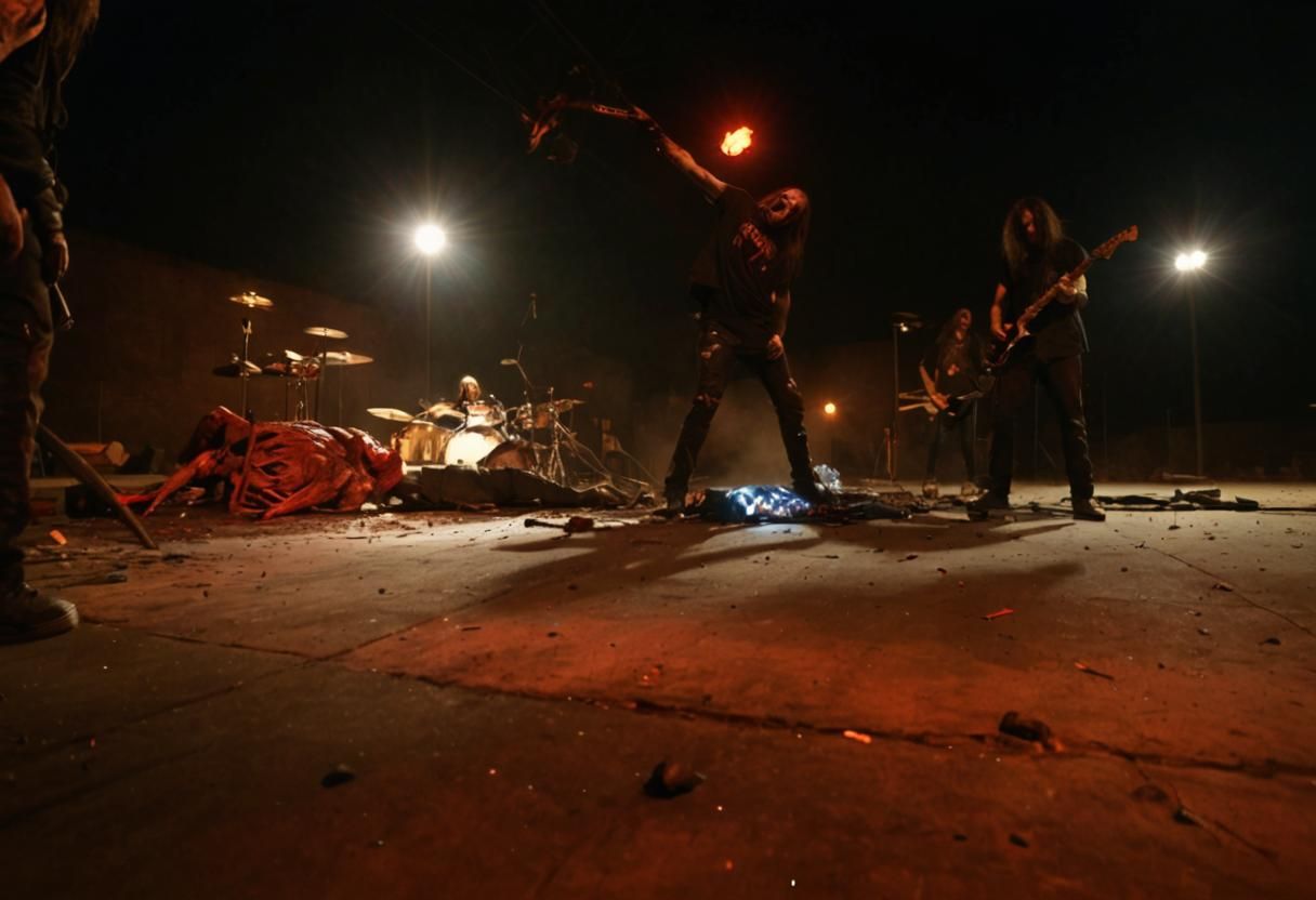 Surrealist Horror Scene in Eerie Dystopia Style