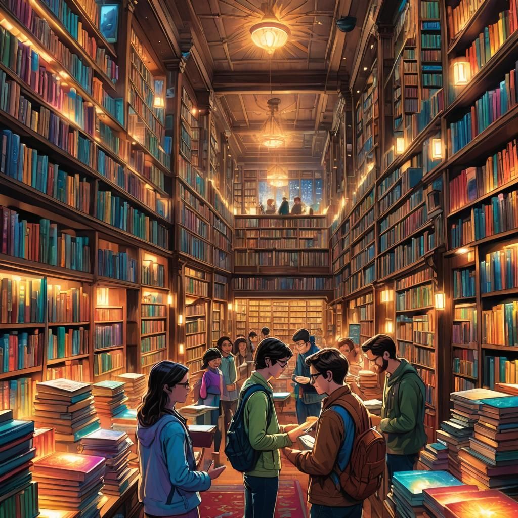 Happy Browsing in a Vibrant Library