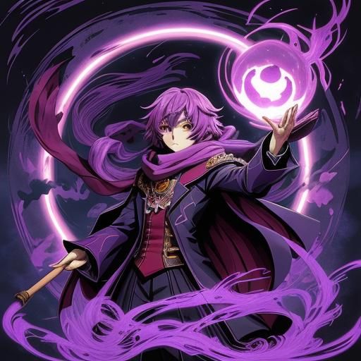 Anime Tortoise with Magic Mushrooms and Purple Scarf