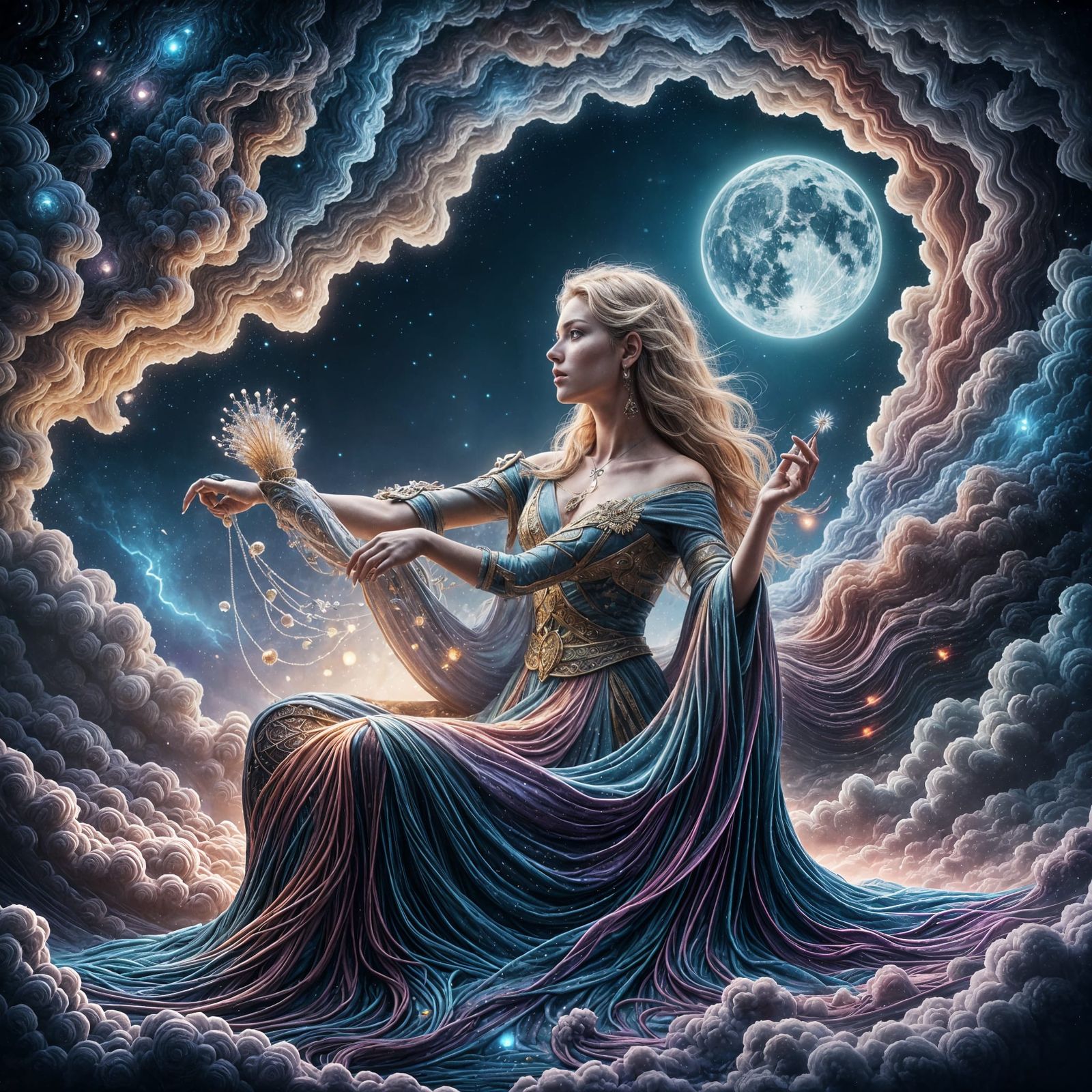 Hyperreal Woman: Universe as Fantasy Art