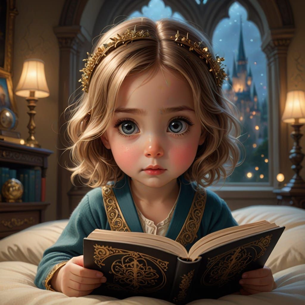 Enchanting Book Comes to Life with Fantasy Scene