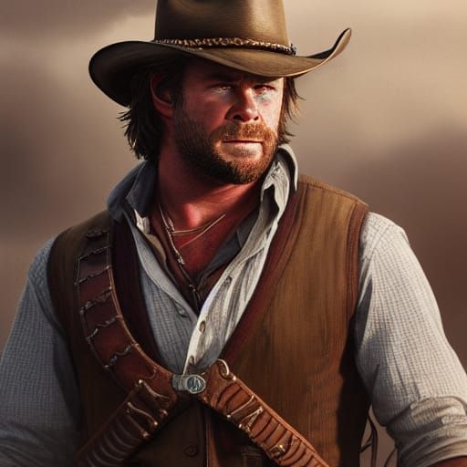 Arthur Morgan Played by Chris Hemsworth: Hyperrealistic Port...