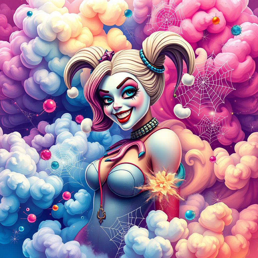 Harley Quinn's OkieDoki Cotton Candy Dreamscape