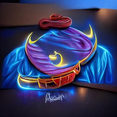 Aladdin's Lamp on a Magic Carpet