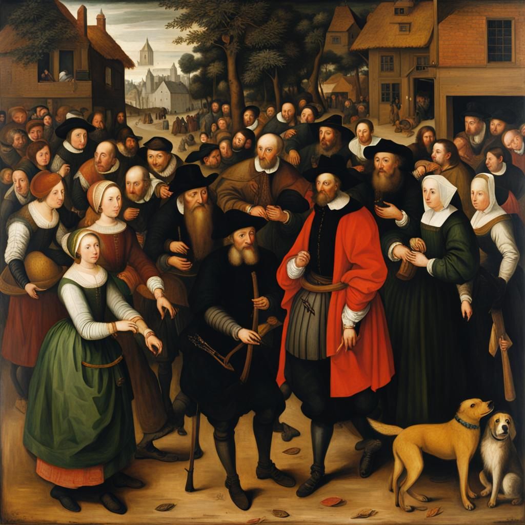 Classical Portrait of a Man and Woman