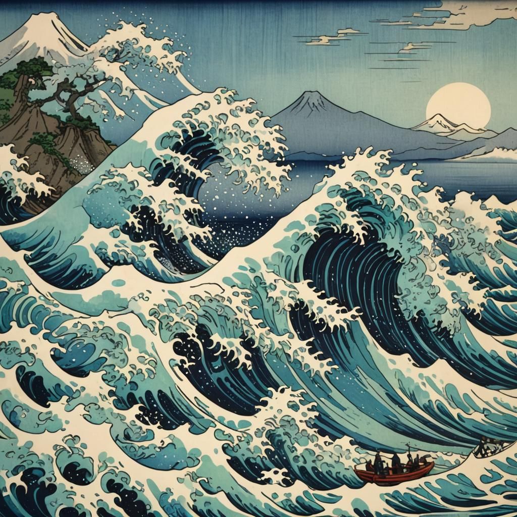 Great Wave Print: Japanese Woodblock Art