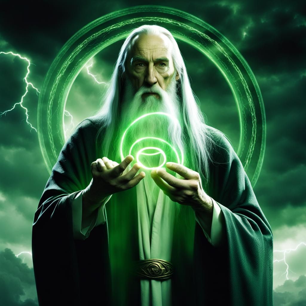 Saruman possessing the One Ring
