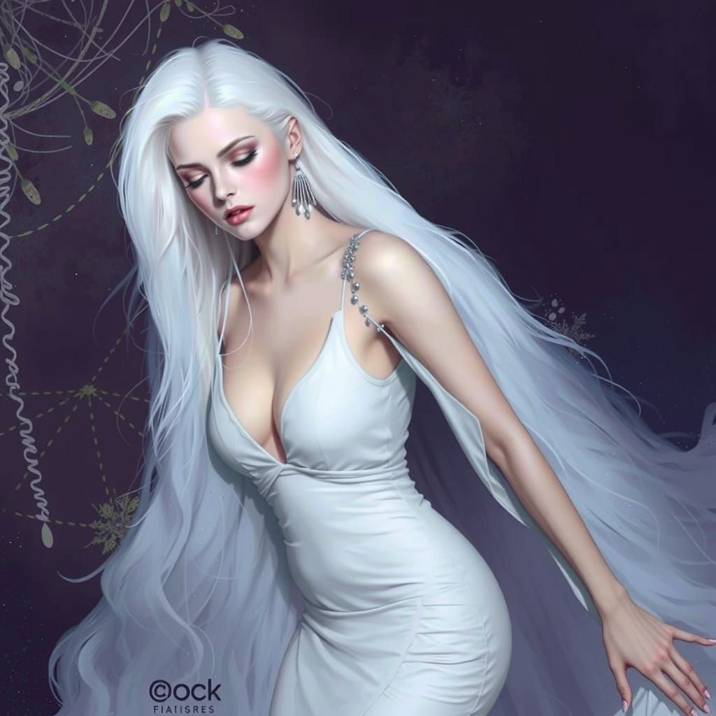 Dramatic Hyperrealistic Portrait with Colorful Background