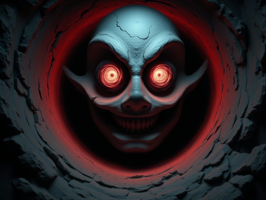 Terrifying Cracked Puppet Emerges From Vortex Wormhole