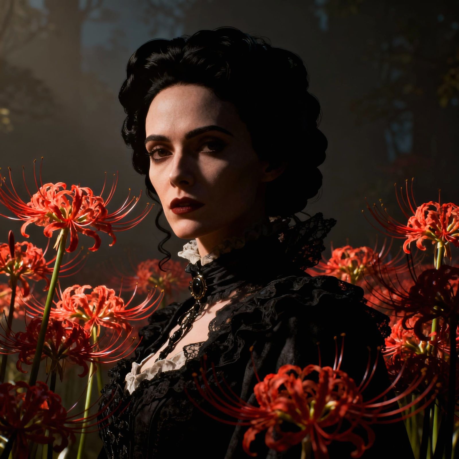 Lina Poe with Spider Lilies Live-Action 3D Game Cinematic