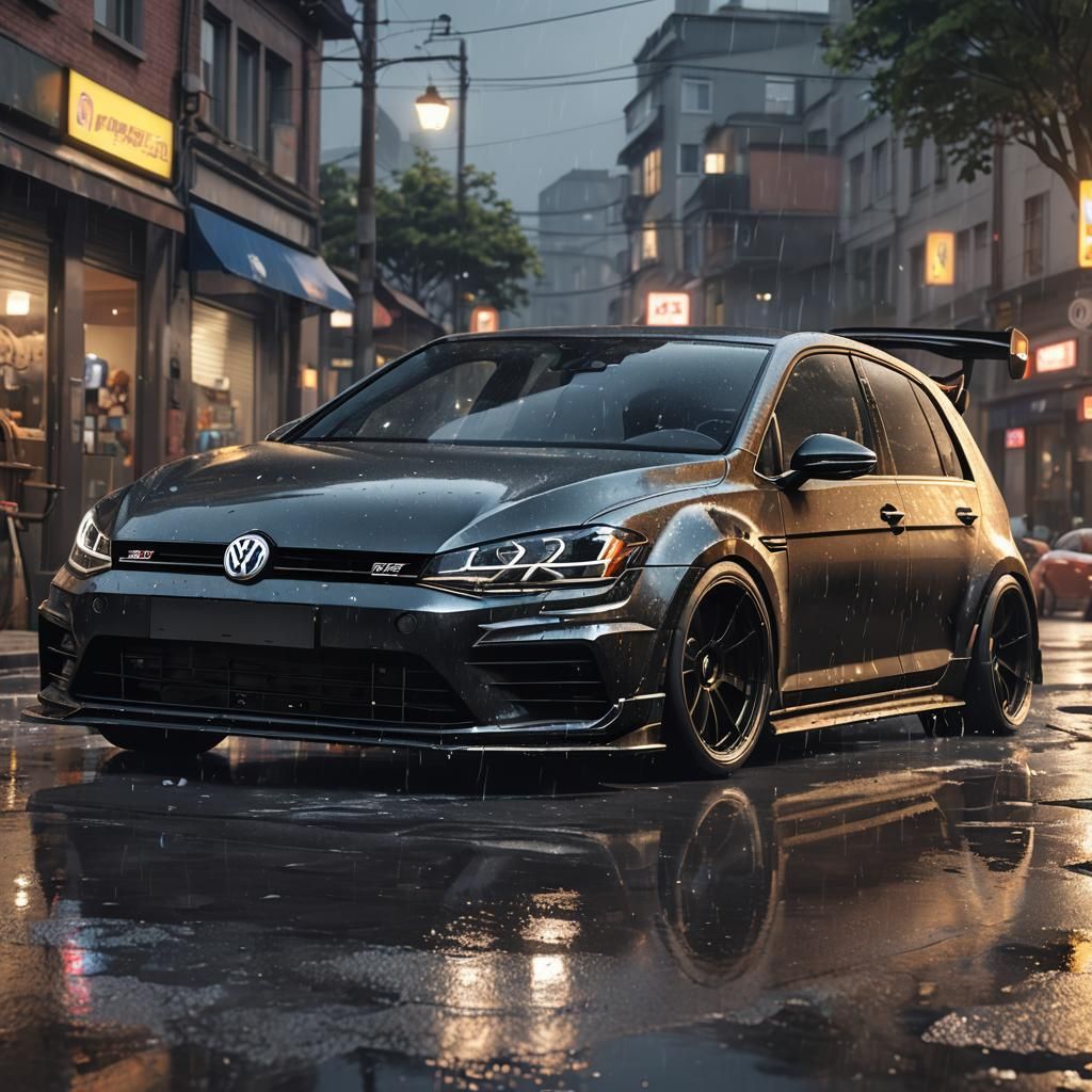 Anime Style VW Golf 7R Widebody