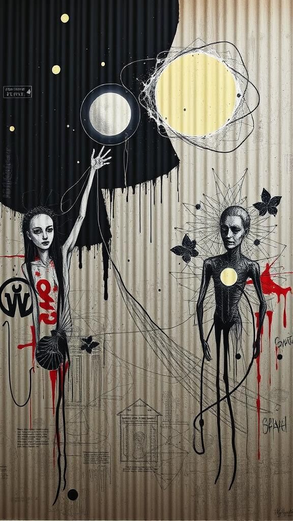 Pataphysical Graffiti Art in Duchampian Style