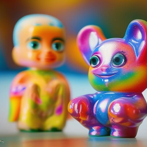 Lisa Frank 80s Figures in Professional Photography