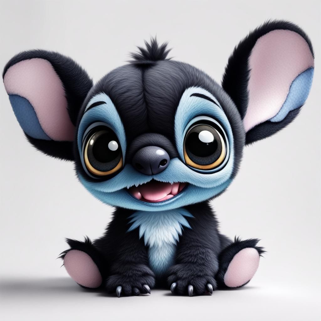 Monochrome Stitch Character Illustration