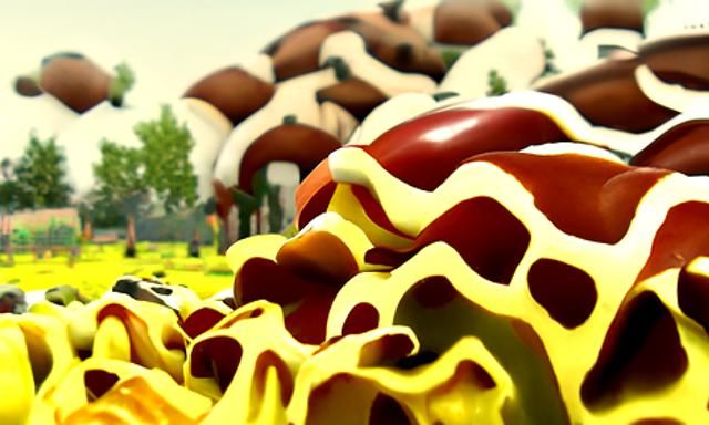 Cheeseburger Field: 8K Resolution Concept Art