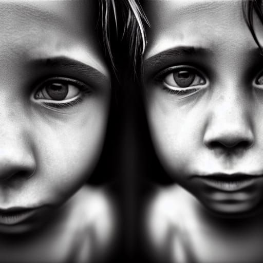 Intimate Portrait of Girls in Ambient Light