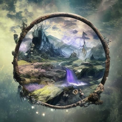 Serene Elderly Queen Portrait in Dark Fantasy Style