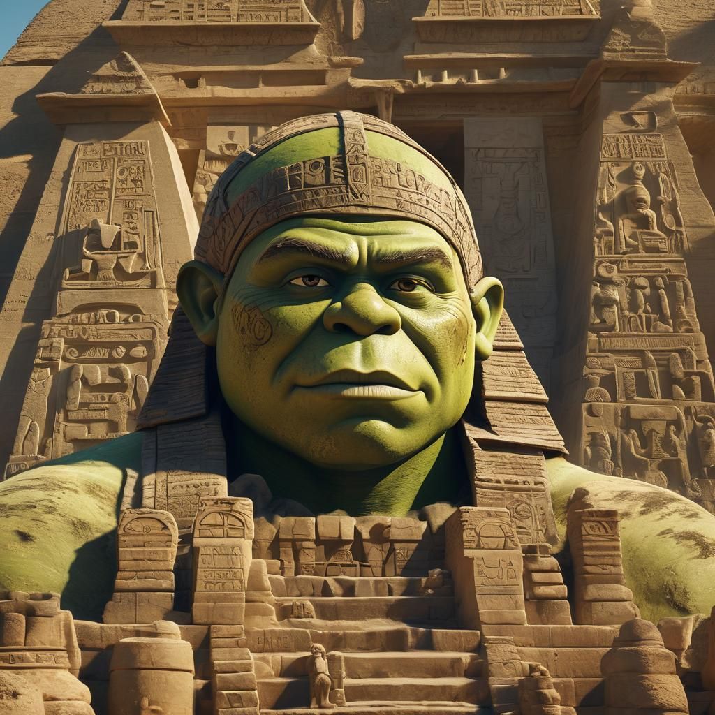 Shrek Visits the Egyptian Pyramids: Concept Art