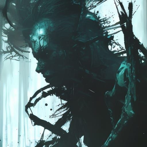 Haunted Forest in Dark Fantasy Style