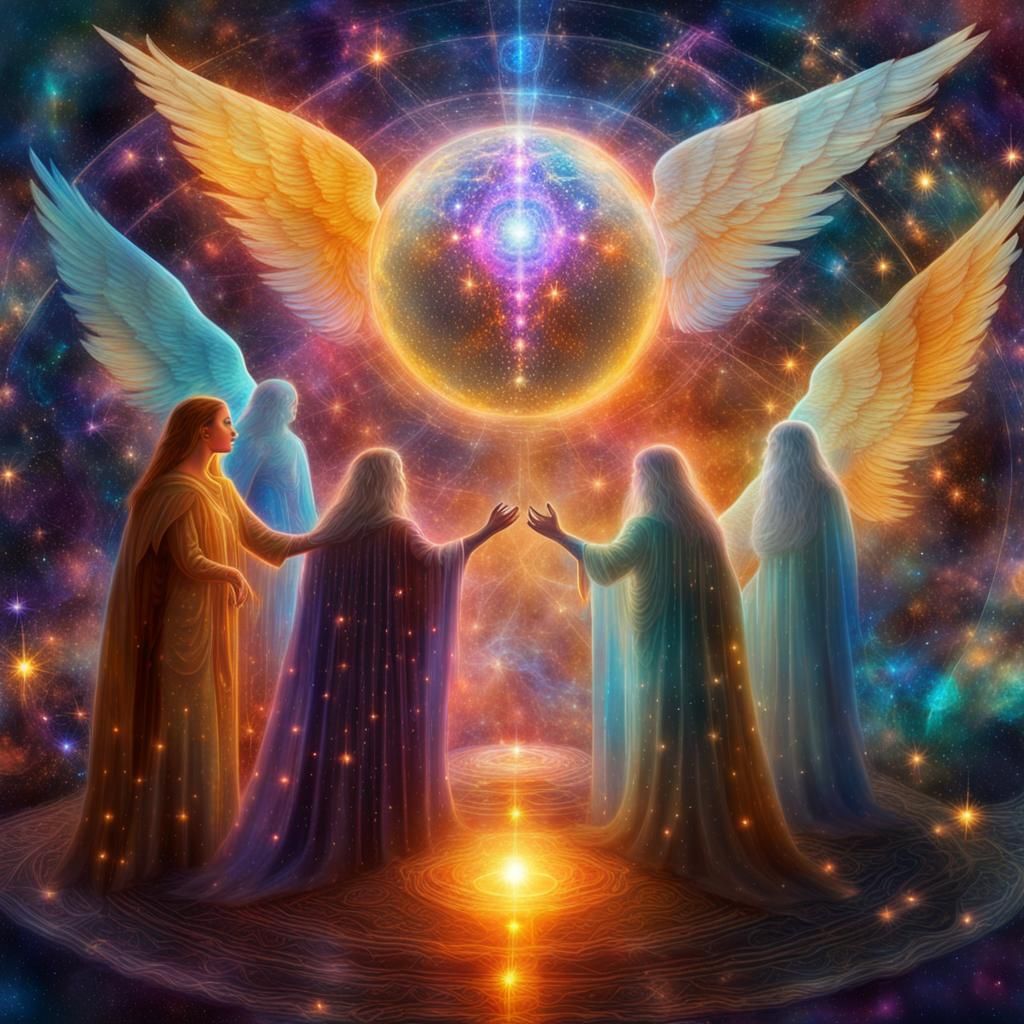 Cosmic Convergence: Angels and Servitors in Astral Art