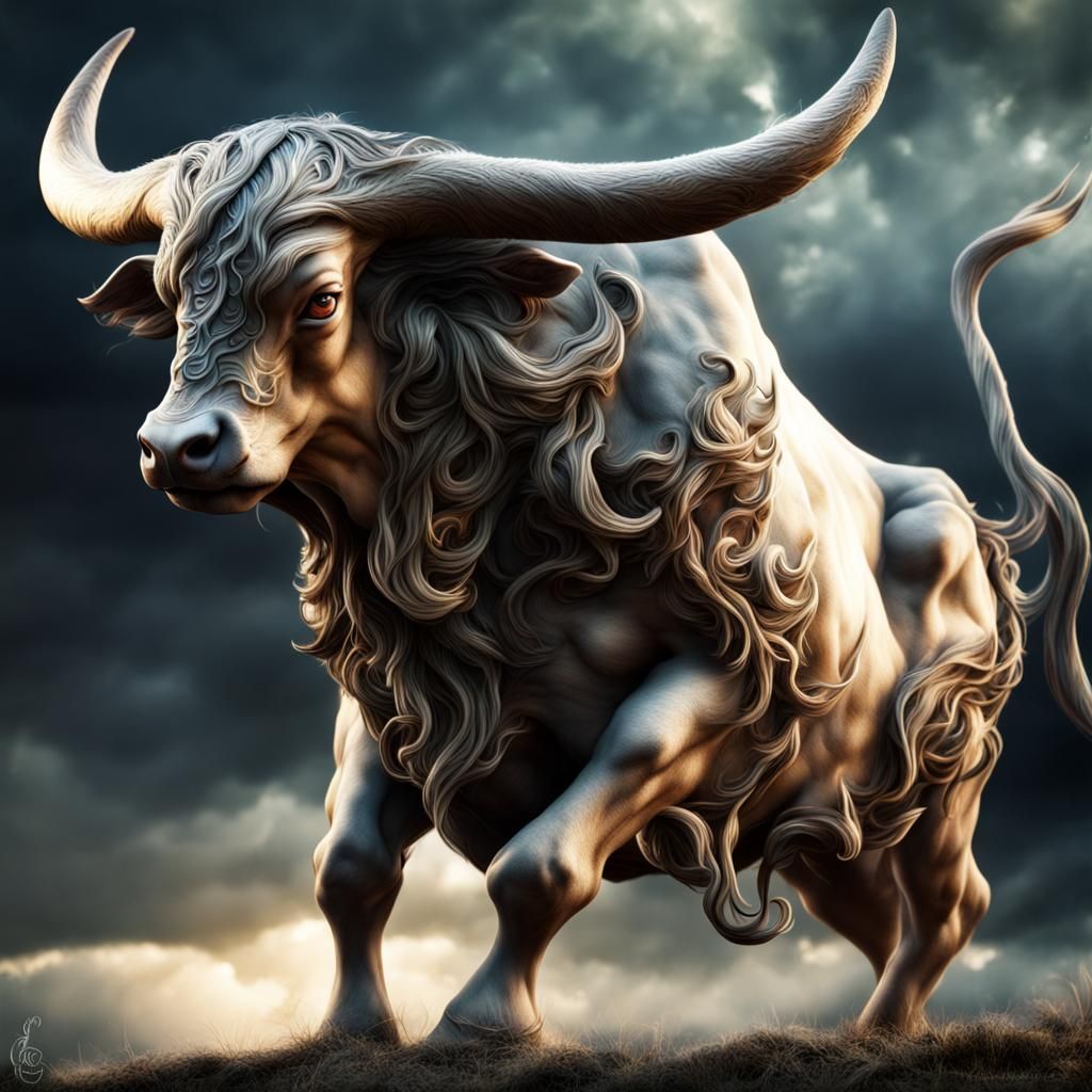 Fairy Elemental Taurus in Hyperrealistic Style