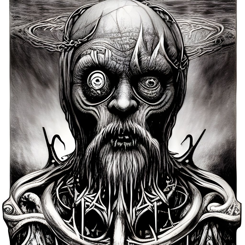 Mystical Lich King Underwater Portrait