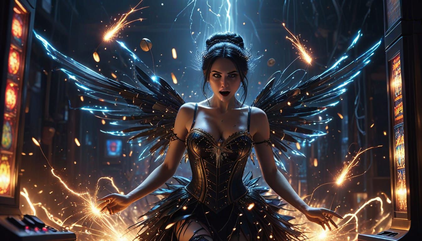 Goth Fairy Causes Slot Machine Chaos