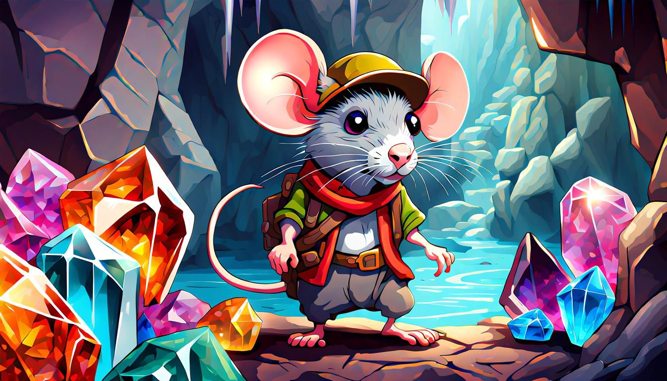 Rat Adventurer in Crystal Cave